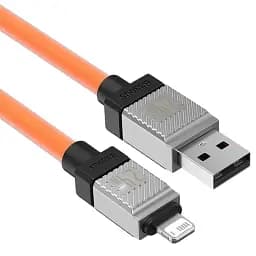 Кабель Baseus CoolPlay Series Fast Charging Cable USB to Lightning 2.4A 1m CAKW000407 Orange - мініатюра 2