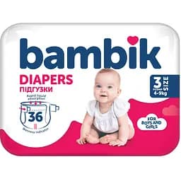 Підгузки Bambik Medium Midi (4-9 кг) 36 шт. - мініатюра 2