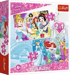 Набір Пазли - (50 + 50 елм.) - "Принцеси"