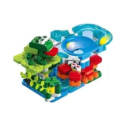 Конструктор для детей 16022 B, 99 деталей, подвижная лягушка, яркие наклейки