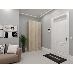 Шкаф с полкой и штангой Moreli TS-09 1000x2180x520 мм Дуб сонома (zg-s9-sonoma)