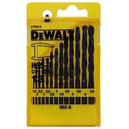 Набор сверл DeWALT HSS-R по металлу, 13шт, d=1,5-6,5мм. (DT5912)