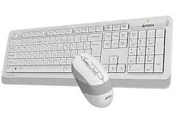 Комплект бездротовий Fstyler FG1010 White+Grey клавіатура+миша A4Tech teh0020664 - мініатюра 2