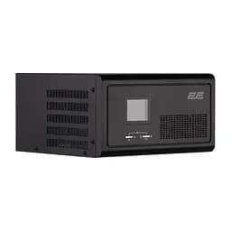 Інвертор 2E HI600, 600W, 12V - 230V, LCD, AVR, 2xSchuko + DC output - мініатюра 2
