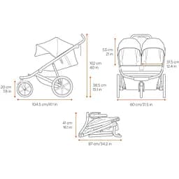 Дитяча коляска Thule Urban Glide 2 Double Black (TH 10101951) - мініатюра 8