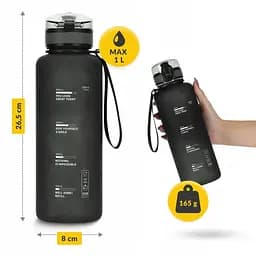 Пляшка для води спортивна 4FIZJO P-5905973403788, 1000 мл, чорний - мініатюра 4