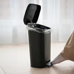 Відро для сміття MBM My Home з кришкою та педаллю 12 л антрацит (BIN-13 12L ANTHRACITE) - мініатюра 8