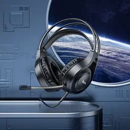 Ігрові навушники з мікрофоном Hoco W106 Tiger Gaming Headset дротові, з наголов'ям Чорні - мініатюра 6
