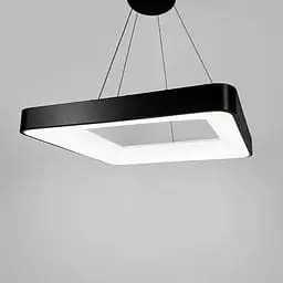 LED люстра підвісна в чорному квадратному корпусі 58х58х6,5 см | Line F | Арт. MJ312-600 BK - мініатюра 3
