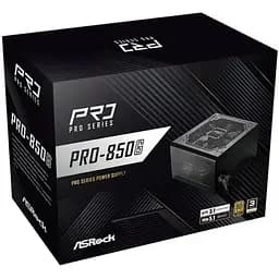 БЖ 850W ASRock PRO PRO-850G 120mm, 80+ Gold, Retail (PRO-850G)