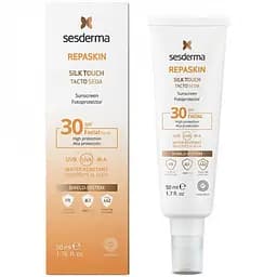 Сонцезахисний крем для обличчя Sesderma Repaskin Silk Touch SPF30, 50 мл - мініатюра 2