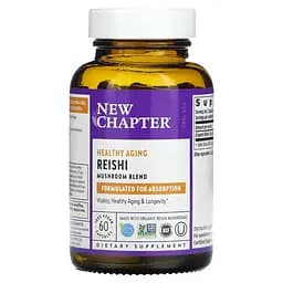 Грибы Рейши New Chapter Reishi 60 вегетарианских капсул