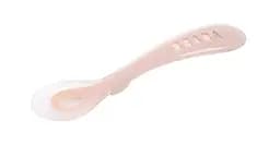 Ложка Beaba силіконова 8+ пастельно-рожева (913626)