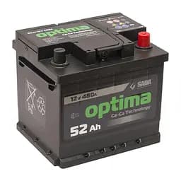Автомобільний акумулятор Optima 6СТ-52 (-/+) Євро 12В 52Ач 480А