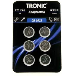 Батарейки таблетки "СR2032" TRONIC металлик PM1-10476