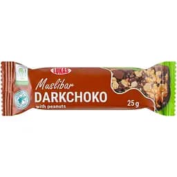 Цукерки Lukas Muslibar Darkchoko глазуровані з арахісом 25 г