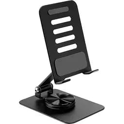 Подставка для смартфона OfficePro MS270B черная настольная регулировка угла наклона вращения держателя на 360°