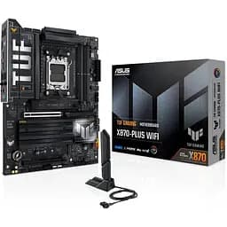 Материнська плата Asus AM5 TUF Gaming X870-PLUS WIFI, X870, 4xDDR5, Int. Realtek 2.5Gb, HDMI/2xType-C, ATX - мініатюра 2