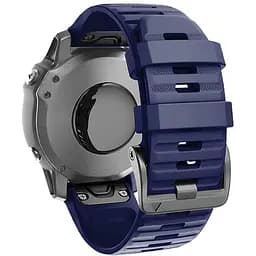 Силіконовий ремінець на смарт годинник Garmin 47 mm, Silicone, dark blue, зі зручною застібкою, на фітнес браслет, ArmorStandart (ARM60807) - мініатюра 2