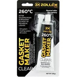 Герметик прокладка Zollex Clear Gasket Maker Premium 85 г