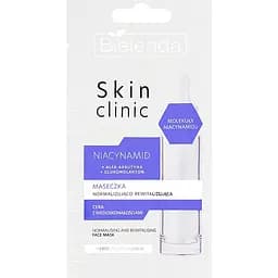 Маска для лица Bielenda Skin Clinic Professional Niacinamide Mask нормализующая и восстанавливающая 8 г