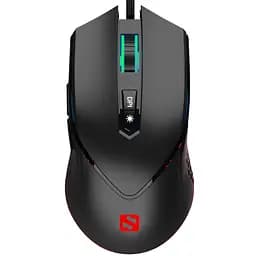 Мишка Sandberg Azazinator Mouse 6400 RGB ігрова 6400dpi 7 кнопок Huano чорна - мініатюра 5