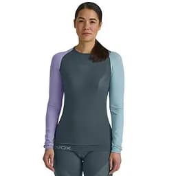 Термокофта Ortovox 120 Comp Light Long Sleeve W M Сірий/Синій (1054-025.001.1235) - мініатюра 3