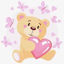 Картина за номерами Ideyka Маленький ведмедик 30x30 см (KHO6084)