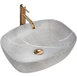 Умивальник Rea Freja grey накладний REA-U6648, Сірий