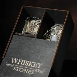 Подарунковий набір віскі Whiskey Stones №12 у дерев'яному пеналі - графін Pasabahce + склянки Baltic - мініатюра 6