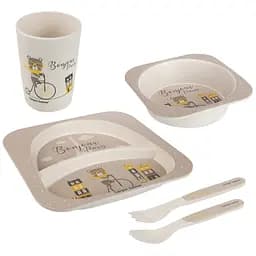 Набор посуды Canpol babies Bonjour Paris, 5 предметов, бежевый (9/227_bei)