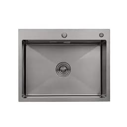 Кухонна мийка Kroner KRP Schwarze - 6350HM PVD (3.0/1.0 мм) CV031453, Чорний