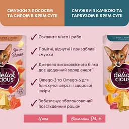 Набір: корм вологий для котів Delickcious Набір №2 330 г (85 гх2 шт., 80 гх2 шт.) - мініатюра 2