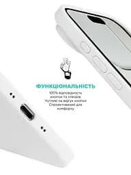 Силиконовый чехол с MagSafe для Apple iPhone 17 Air, ICON2 MagCase, белый, противоударный, панель с мягкой подкладкой, защита всего корпуса, поддержка беспроводной зарядки, совместим с защитными стеклами и пленками, ArmorStandart (ARM86668) - мініатюра 4
