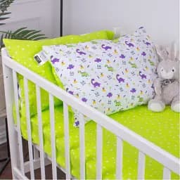 Наволочка MirSon Бязь 18-0001 Hello Dino 70х70 см салатова (2200010259506)