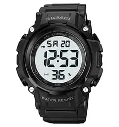 Чоловічий спортивний годинник Skmei 1886 (Чорний з білим)