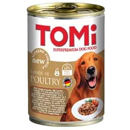 Консерви для собак TOMi 3 види птиці 400 г ТОМі 3 види птиці суперкорм, для собак