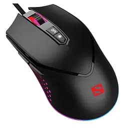 Мишка Sandberg Azazinator Mouse 6400 RGB ігрова 6400dpi 7 кнопок Huano чорна