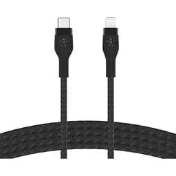 Кабель Belkin USB-C > Lightning заряджання/синхронізації 1м, Type-C, плетений, силіконовий, з ремінц teh0013623