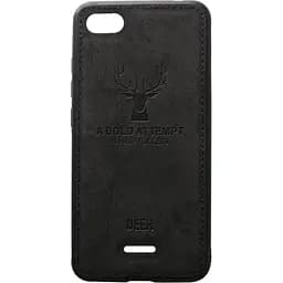 Чехол-накладка Toto Deer Shell With Leather Effect Case Xiaomi Redmi 6A Black