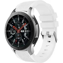 Силіконовий ремінець Watchbands Galaxy до Samsung Galaxy Watch 46mm SM-R800NZSASEK - білий (WB001GALAXYWHITE6)