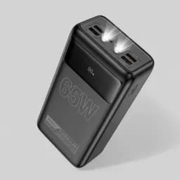 Зовнішній акумулятор Hoco DB81A 50000 mAh 65W Power Bank з дисплеєм чорний - мініатюра 5