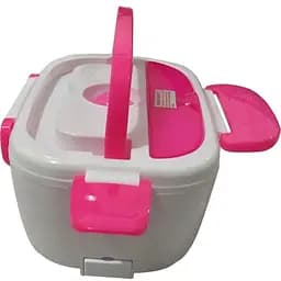 Электрический ланч-бокс контейнер Electronic Lunchbox YS 001 40 W с подогревом термос для еды розовый