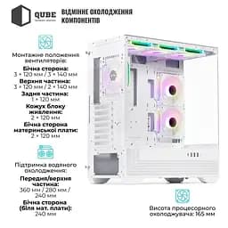 Корпус QUBE FORT ARGB White (FORT_GWNU3) - мініатюра 3
