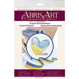 Набор для вышивания крестом Abris Art Сердце Родины AHM-069 с пяльцами