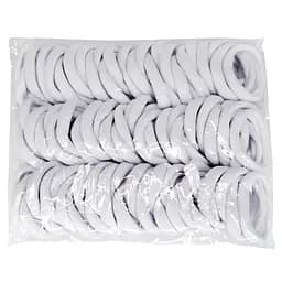 Резинки для волосся Чулочка білі La-beauty 0307-614, 20 штук