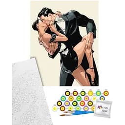 Картина за номерами Art Craft Поцілунок по той бік ночі 40х50 см (16142-АС)