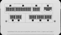 Блок живлення Corsair RM1000e ATX 3.1 1000W 80+ Gold White (CP-9020294-EU) - мініатюра 5