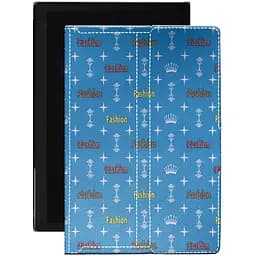 Чохол StatusCASE з екошкіри для планшету Pixus Joker Фешн блакитний