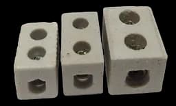 Клемник латунь в кераміці (блок,термостійкий корпус) 1Line 10A R